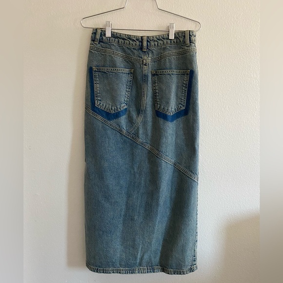 Miaou Rowan Wash Denim Maxi Skirt - Picture 2 of 6